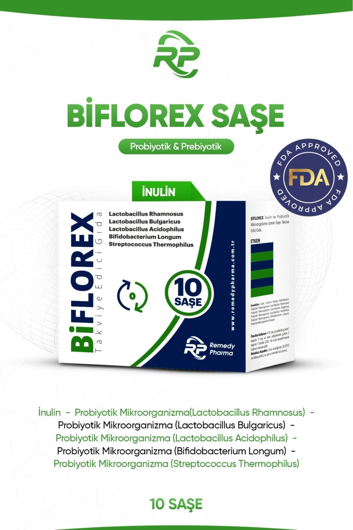Biflorex Saşe 10'lu