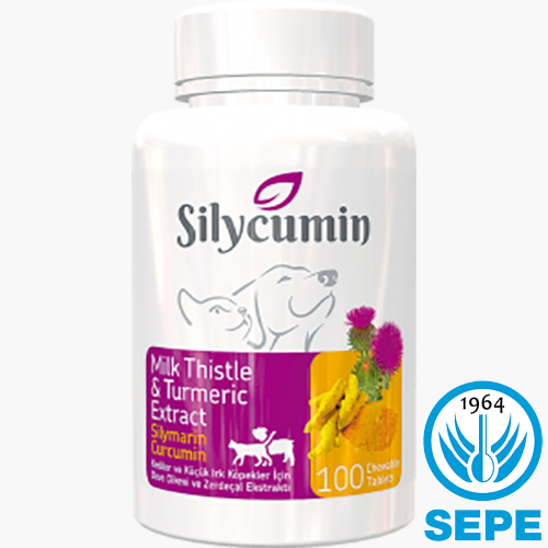 Silycumin 100 Tablet (50gr) | Kedi ve Küçük Irk Köpekler İçin Zerdeçal ve Devedikeni Tableti