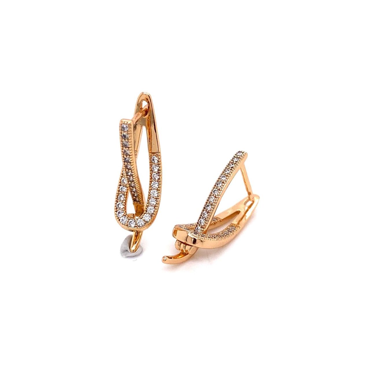 Xuping Zirkon Taşlı Küpe Gold