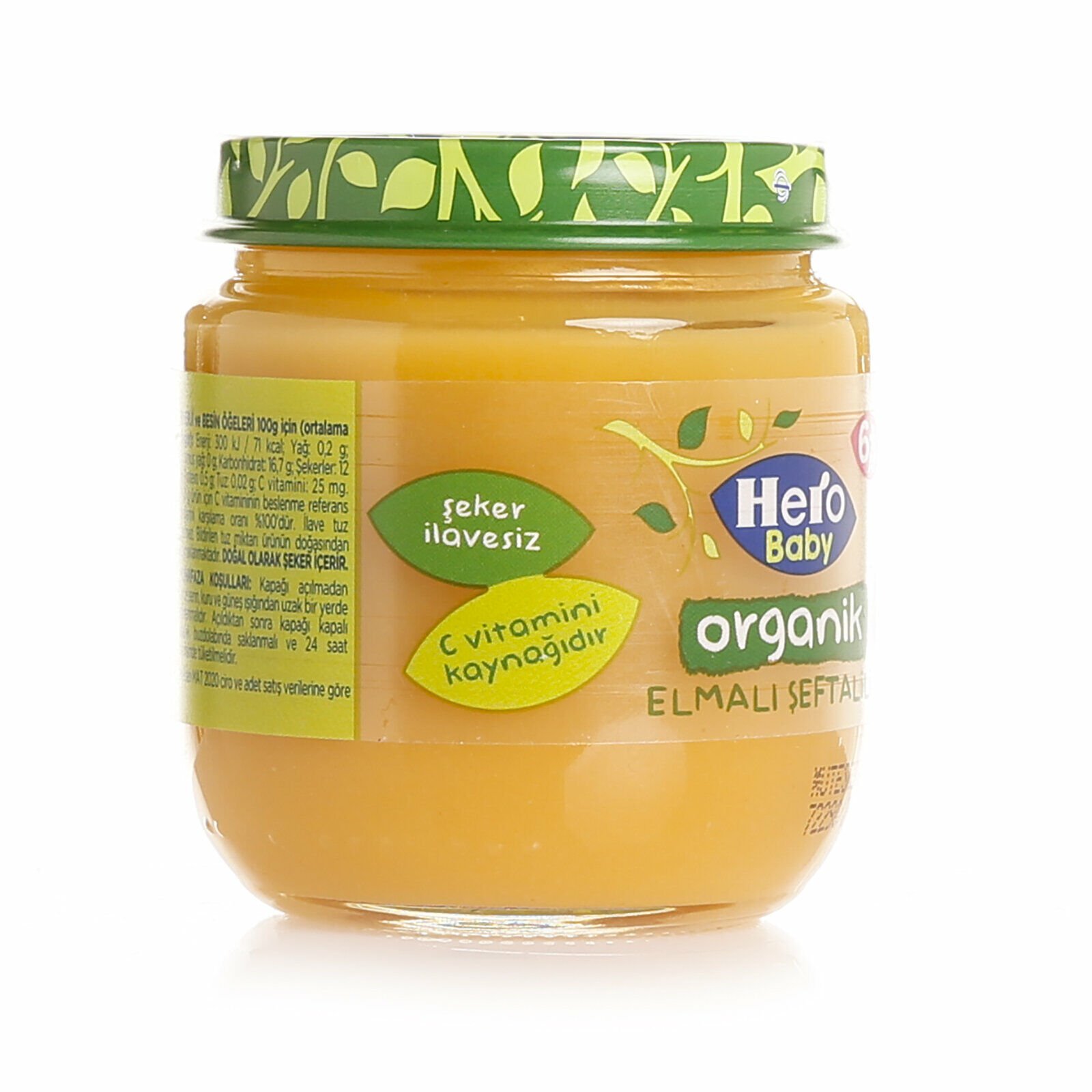 Hero Baby Organik Elmalı Şeftalili 120 gr