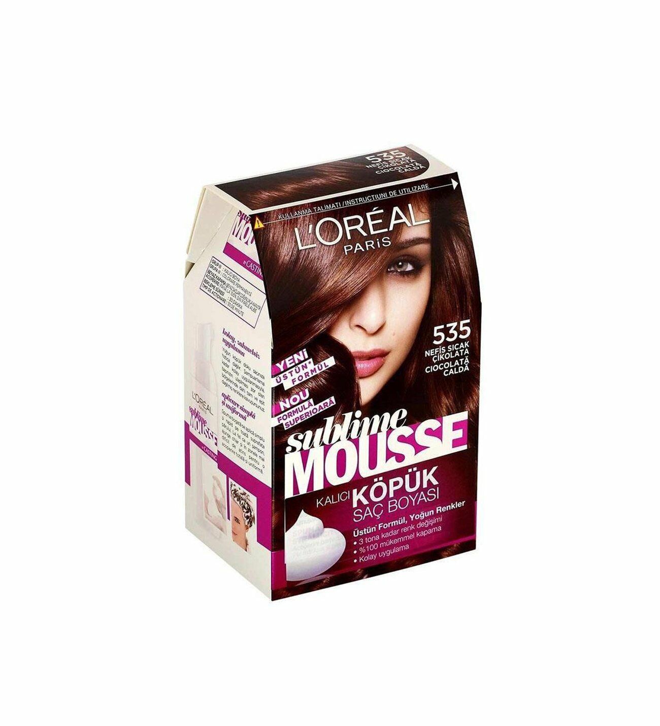 L'Oreal Paris Sublime Mousse Kalıcı Köpük Saç Boyası Ateşli Sıcak Kahve