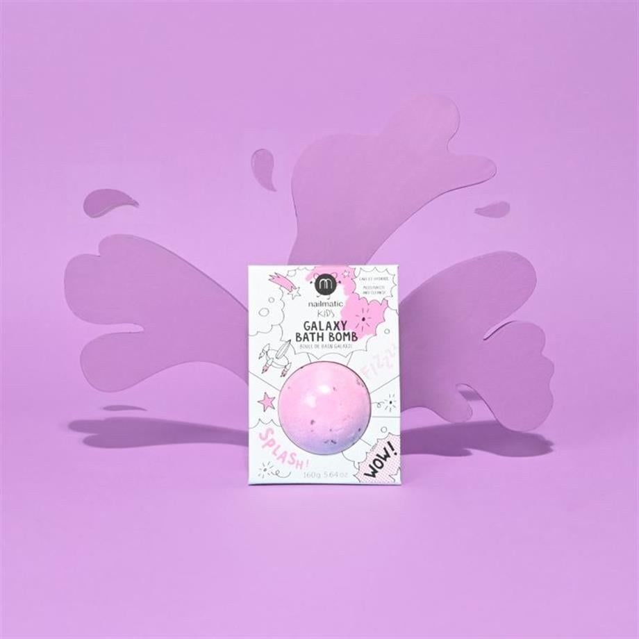 Nailmatic Kids Galaxy Bath Bomb - Pembe