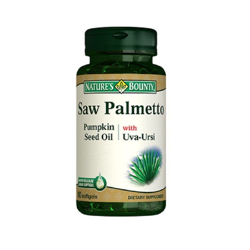 Nature'S Bounty Saw Palmetto Pumpkin Seed Oil with Uva Ursi 60 Softgels Kapsül