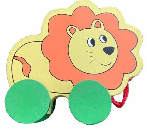 Hamaha Wooden Toys 4 Tekerlekli Aslan Hmh-796