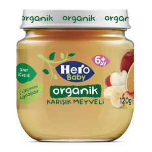 Hero Baby Organik Karışık Meyveli 120 gr