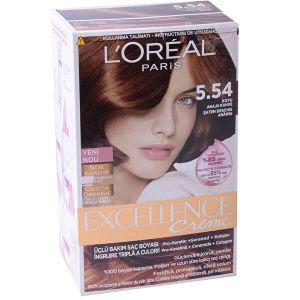 L'Oreal Paris Excellence Saç Boyası Koyu Akaju Kahverengi 5,54
