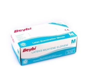 Beybi Muayene Eldiveni Pudralı Medium 100'lü