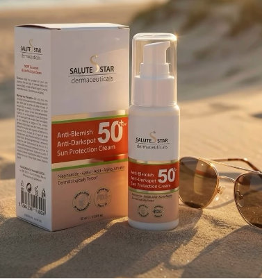 Salute Star Anti-Blemish Anti-Darkspot Sun Protection Cream SPF50 60 ml