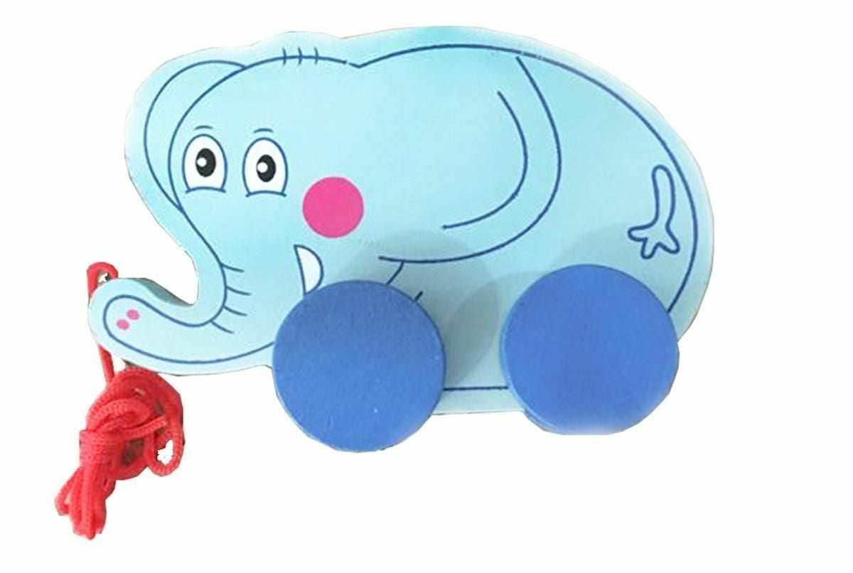 Hamaha Wooden Toys 4 Tekerlekli Fil Hmh-789
