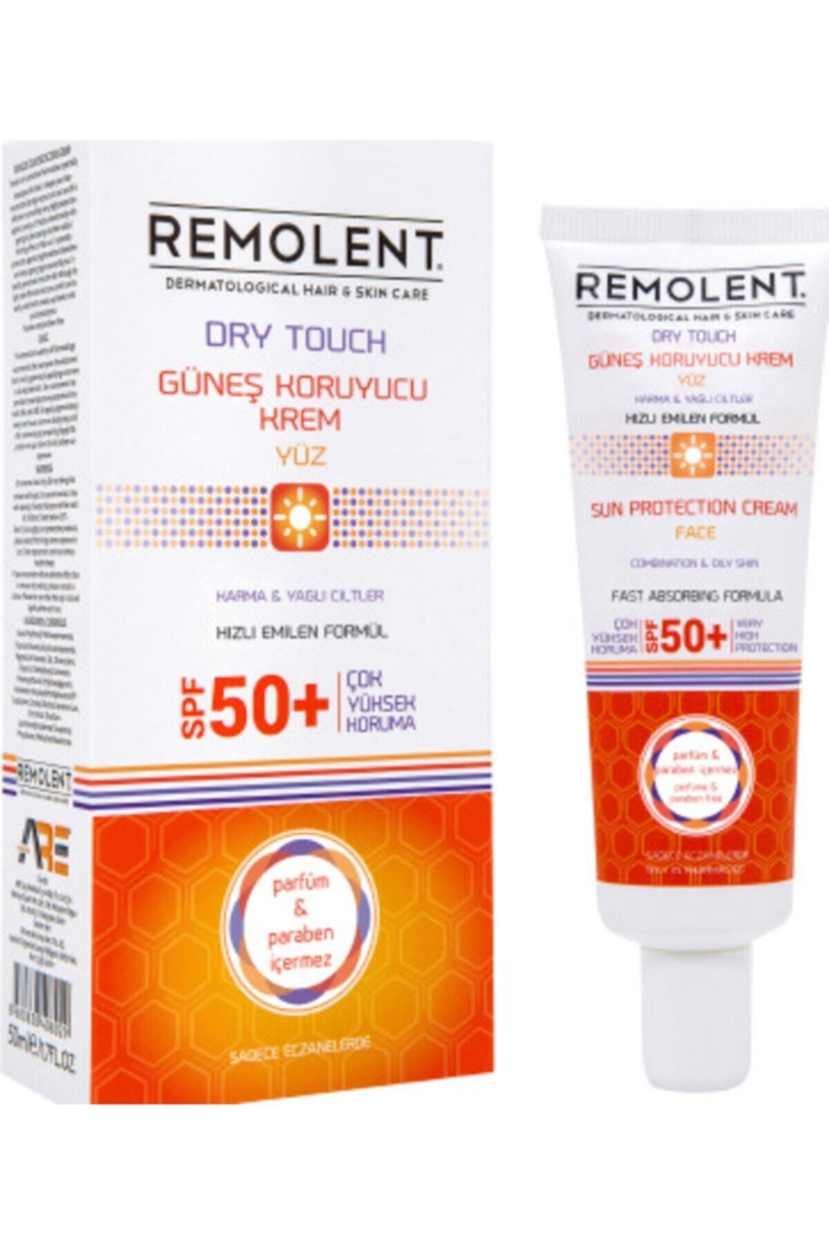 Remolent Dry Touch Güneş Koruyucu Krem SPF50+ 50ml