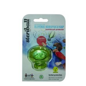 Steriball Diş Fırçası Koruyucu Hijyenik Kap-Yeşil (Çocuk 3)