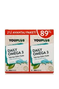 Youplus Daily Omega-3 30 Kapsül - 2'li Avantaj Paketi