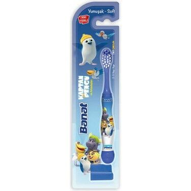 Banat Çocuk Diş Fırçası Kaptan Pengu - Erkek