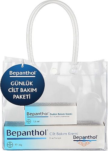 Bepanthol Tanışma Paketi - Cilt Bakım Kremi 30 gr + Dudak Bakım Kremi 7,5 ml