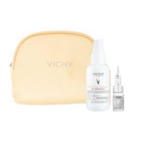 Vichy Capital Soleil UV Age Daily Spf50+ 40ml + Liftactic H.A Kırışılık KArşıtı Serum 10ml Çanta Set