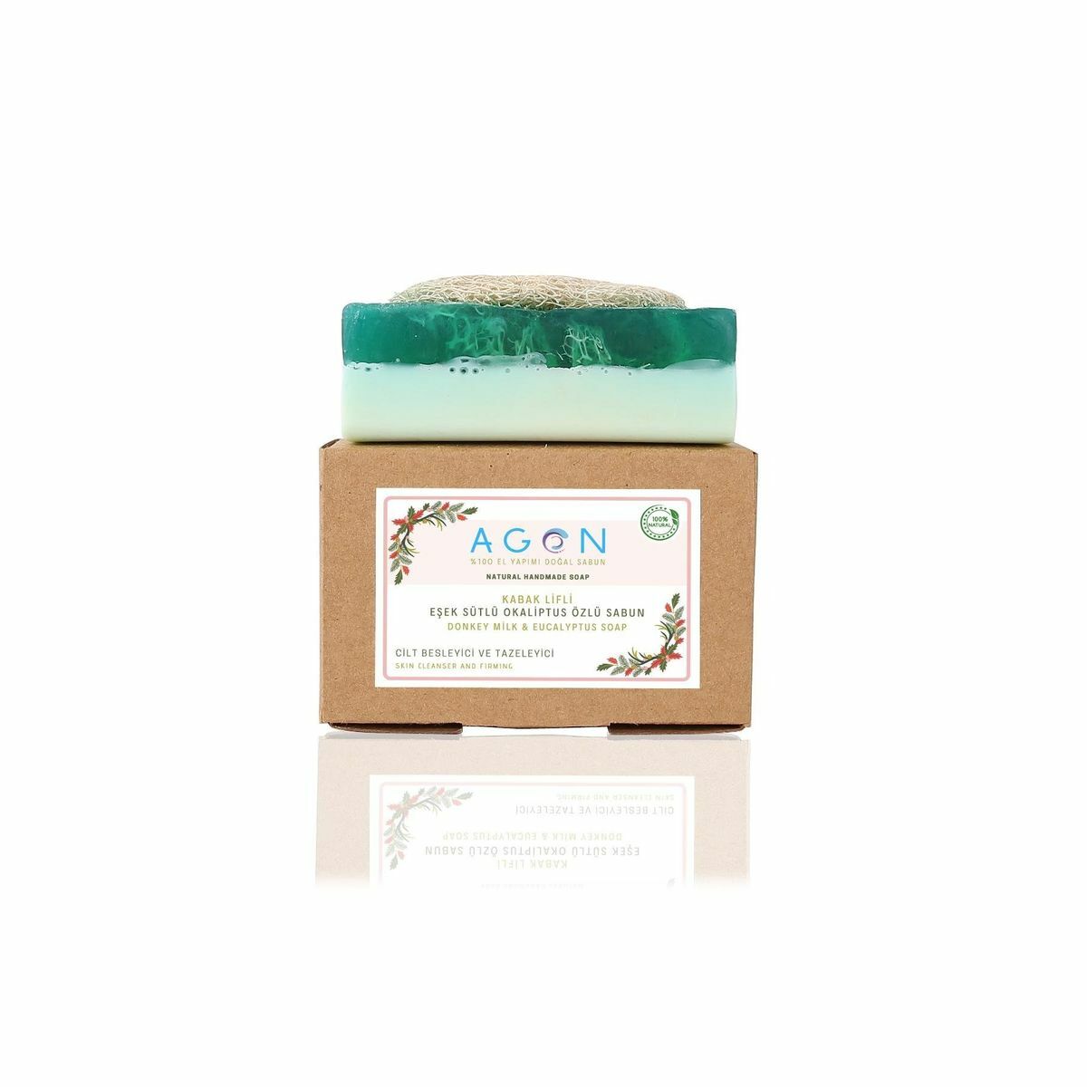Agon El Yapımı Doğal Kabak Lifli Kolajen Özlü Sabun 120 gr
