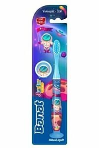 Banat Kapaklı Yumuşak Vakumlu Ayak Çocuk Diş Fırçası Mavi