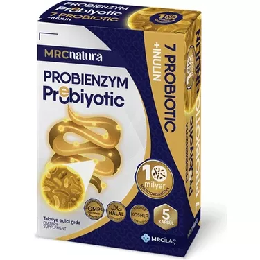 Mrc Natura Probienzym Probiyotik 10 Milyar İnulin Prebiyotik 20 Kapsül