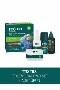 TTO Trx Antiperspirant Set - Sprey 50 ml + Roll-On 45 ml + Mendil 12'li + Şampuan 60 ml