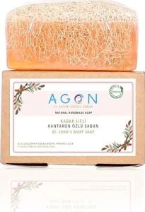 Agon El Yapımı Doğal Kabak Lifli Kantaron Özlü Sabun 120 gr