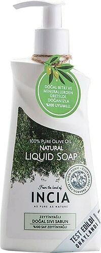 Incia Zeytinyağlı Arındırıcı Doğal Sıvı Sabun 250 ml - 2 Adet