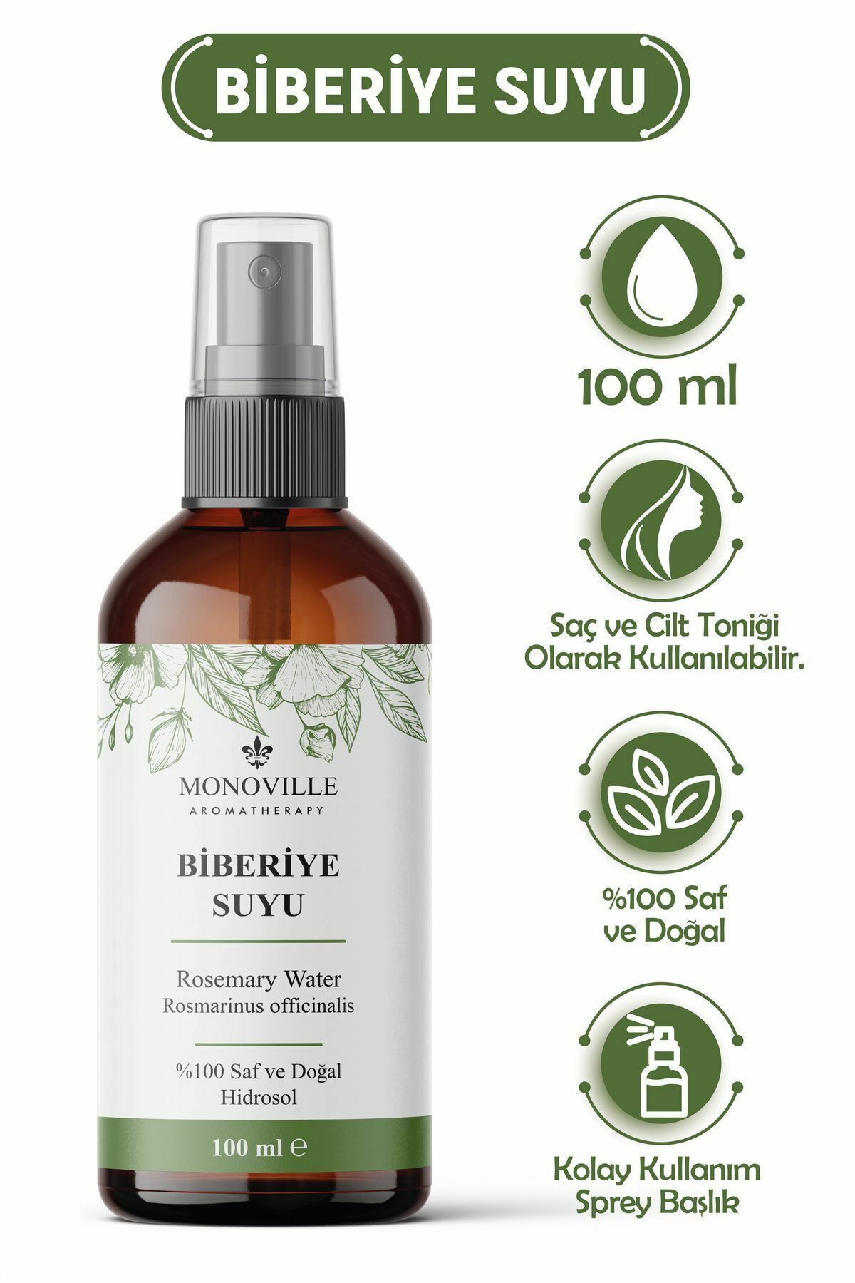 Monoville Biberiye Suyu 100 ml