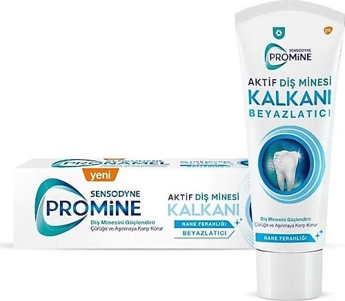 Sensodyne Promine Diş Macunu Aktif Diş Minesi Kalkanı Nane Ferahlığı Beyazlatıcı Diş Macunu 75 ml