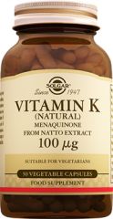 Solgar Vitamin K 100 Mcg 50 Kapsül