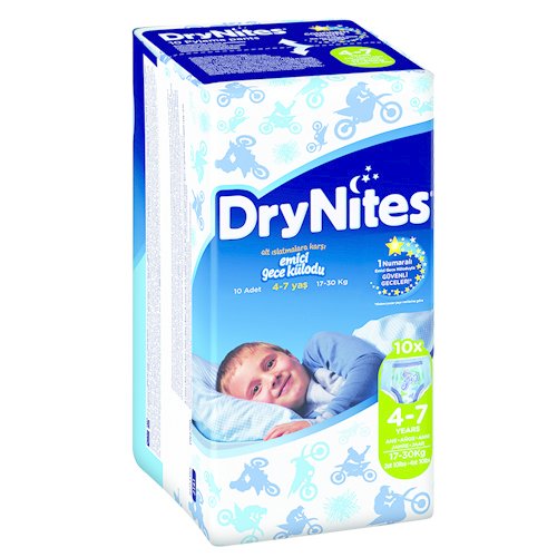 Drynites Erkek Küçük 10lu Emici Gece Külodu 4-7 yaş