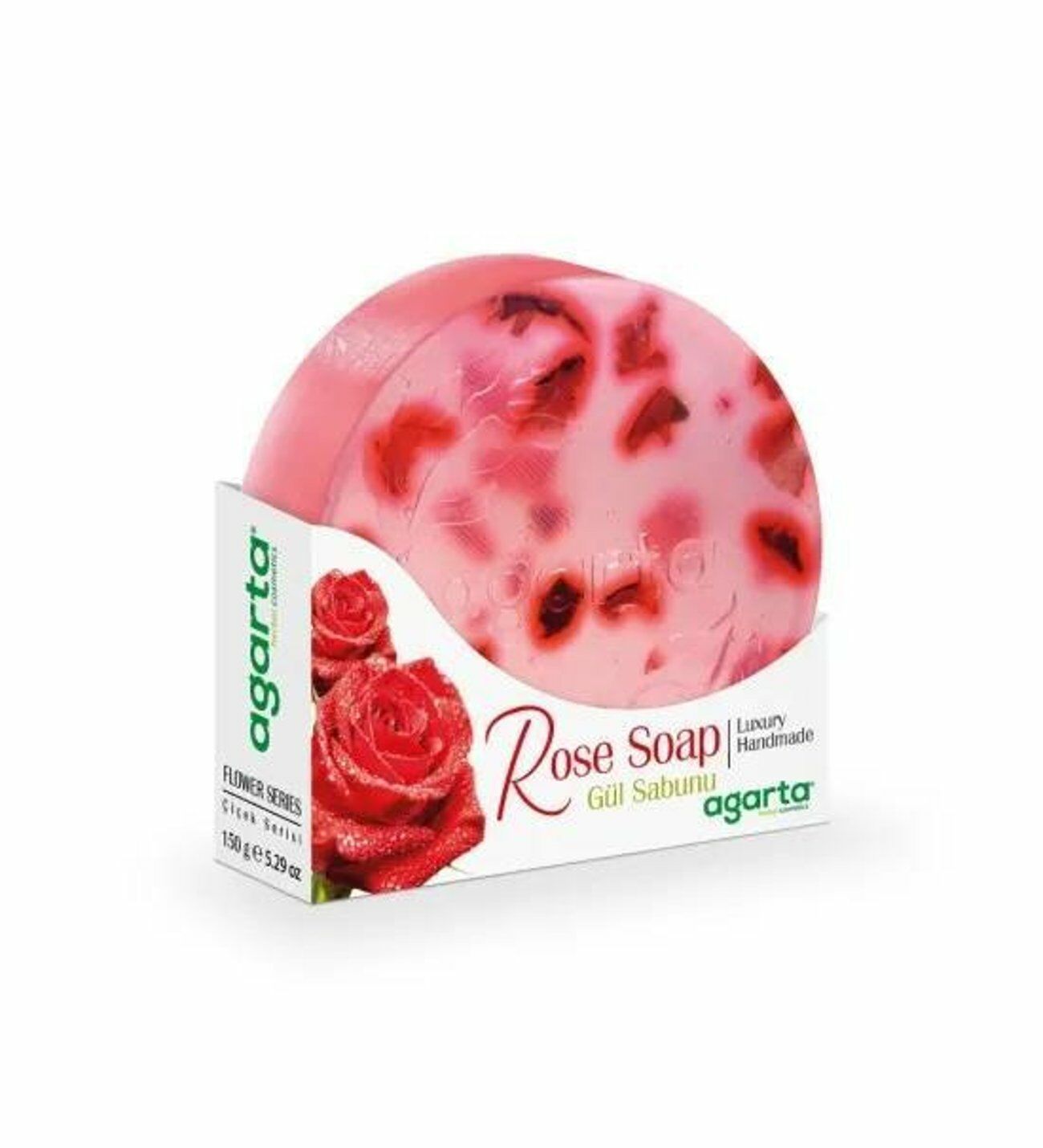 Agarta Doğal Çiçek Bahçesi Sabunu Gül 150 gr