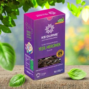 Kb Gurme Glutensiz Yeşil Mercimek Fusılli Burgu Makarna 200 gr