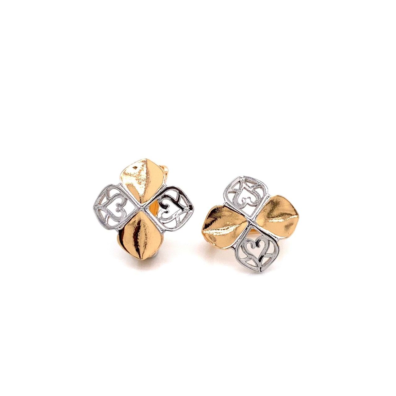 Xuping Geometrik Küpe Gold