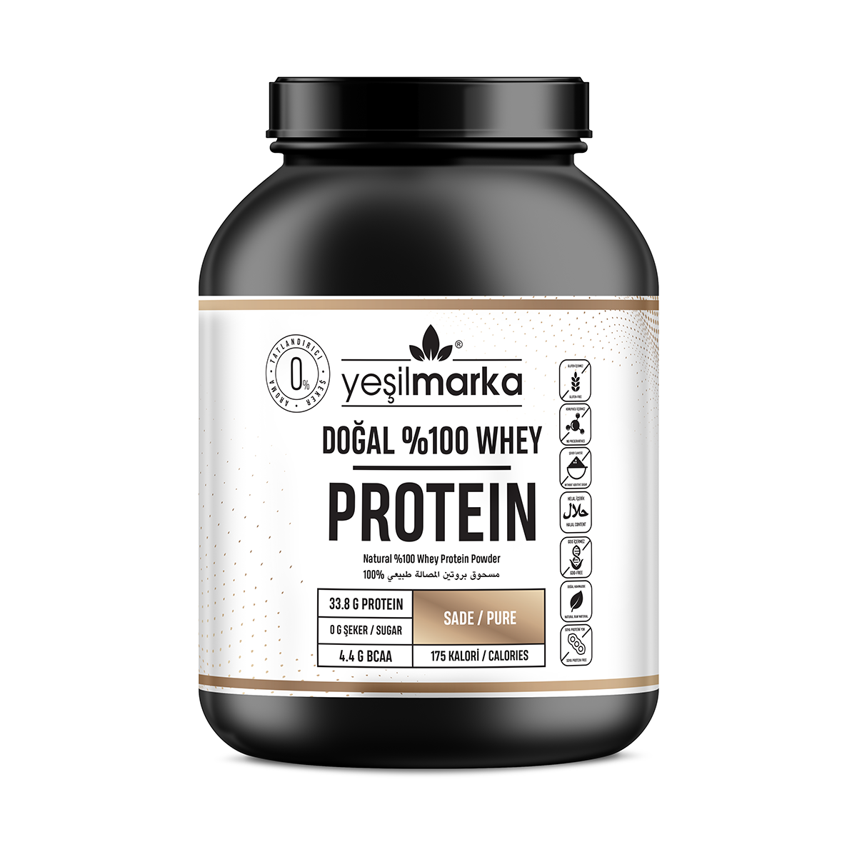 Yeşilmarka Doğal Whey Protein Tozu – Saf / Aromasız