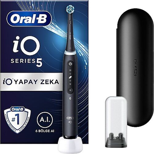 Oral-B IO 5 Şarjlı Diş Fırçası - Mat Siyah