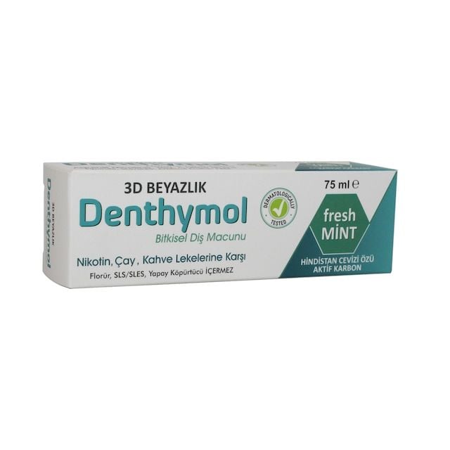 Denthymol Bitkisel 3D Beyazlık Diş Macunu 75 ml