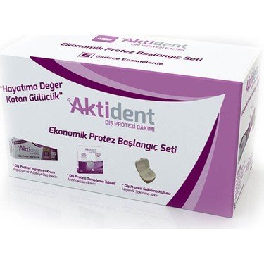 Aktident Diş Protezi Bakım Seti