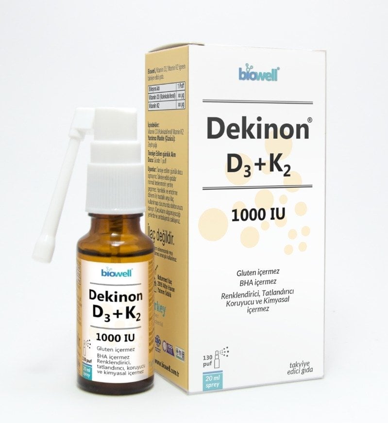 DEKİNON D3+K2  20 ML SPREY