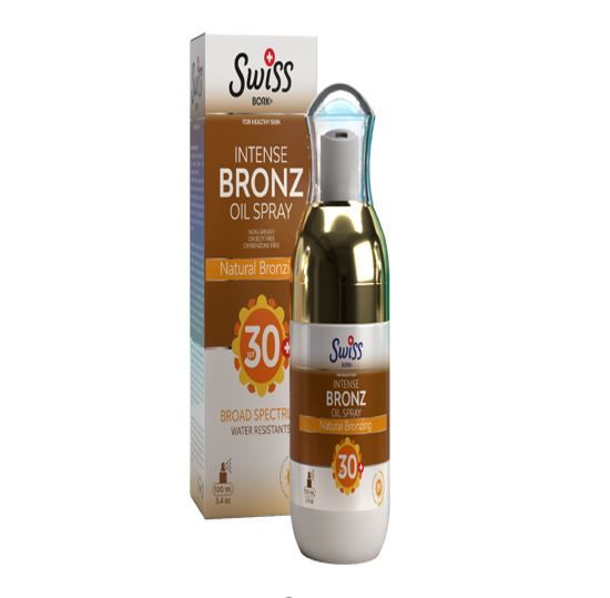 Swiss Bork Bronzlaştırıcı Güneş Spreyi SPF30+ 100 ml