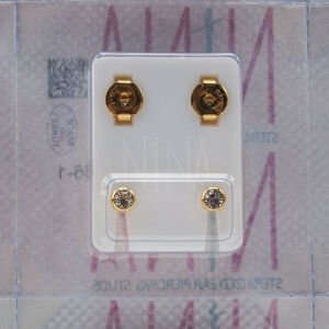 Nina Sarıya Beyaz Taş 1 Çift