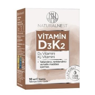Naturalnest Vitamin D3 K2 10 ml Damla