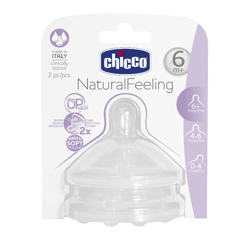 CHICCO BIBERON EMZIGI 6 AY+ HIZLI AKIS 2 LI NATURALFEELING