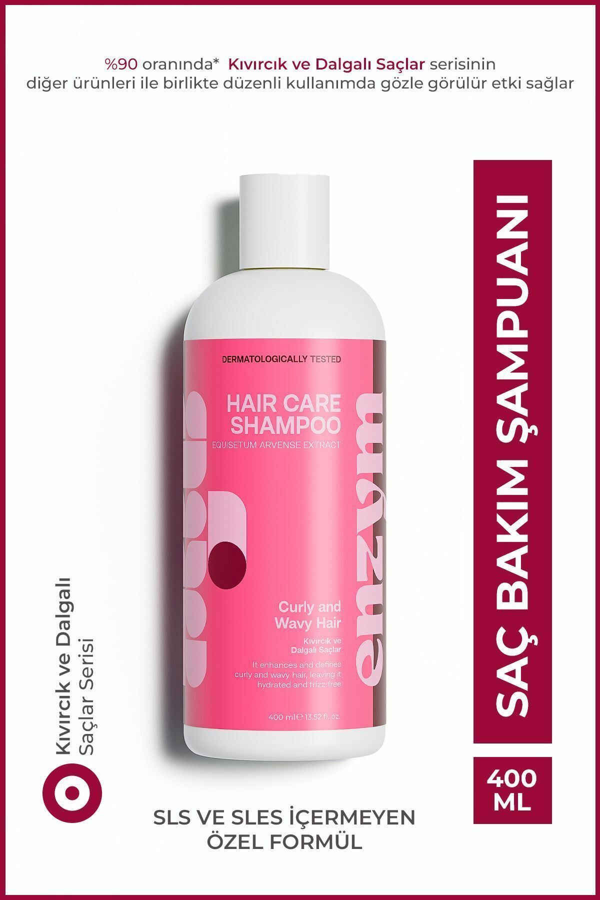 Enzym Cosmetics Kıvırcık ve Dalgalı Saçlar İçin Bukle Belirginleştirici Saç Bakım Kremi 400 ml
