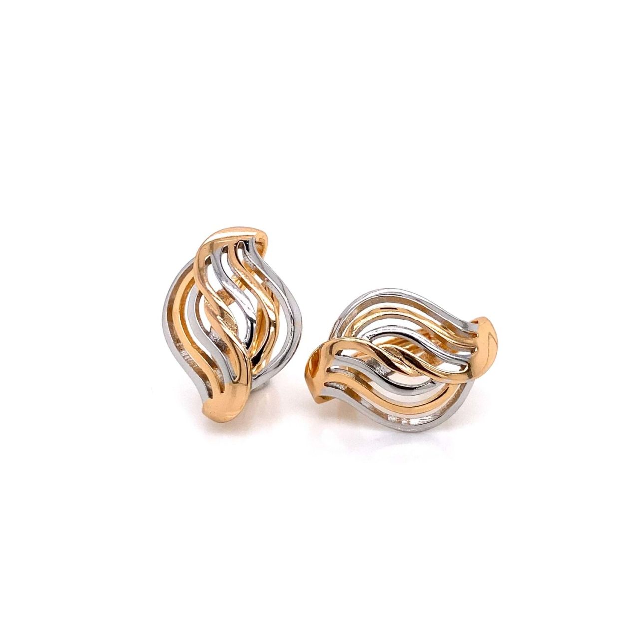 Xuping Geometrik Küpe Gold