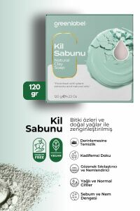 Greenlabel Kil Sabunu Natural Gözenek Sıkılaştırıcı ve Nemlendirici 120 gr