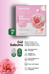 Greenlabel Gül Sabunu Natural Cilt Yenileyici ve Besleyici 120 gr