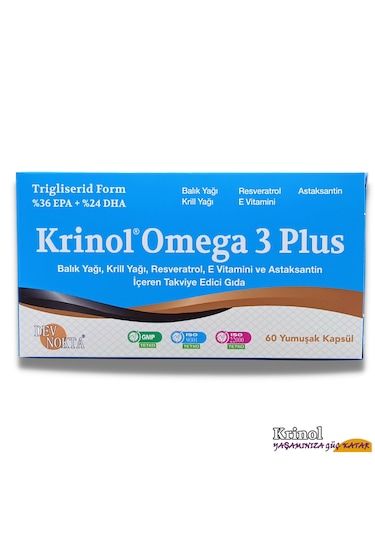 Krinol Omega 3 Plus 60 Yumuşak Kapsül