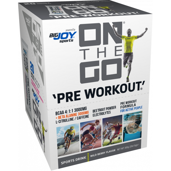 On The Go Pre Workout Sports Drink Orman Meyveli 15 gr 20 Saşe