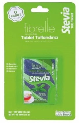 Fibrelle Stevia 100 tablet tatlandırıcı