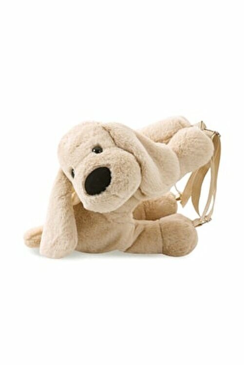 Babyjem Peluş Sırt Çanta Köpek - Krem Rengi