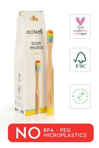 Ecowell Bambu Çocuk Diş Fırçası - 10 Adet